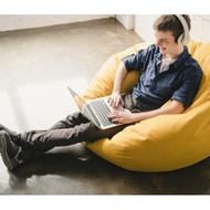 Bean Bag (velvet) with filling bean 2.5kg Extra Large Sofa Bean Bag with Fillings Kerusi Malas Home 