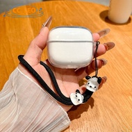 for Honor Choice EarBuds X7e Active Case Clear TPU Soft Case Cute Puppy Lanyard with Hook Suitable f