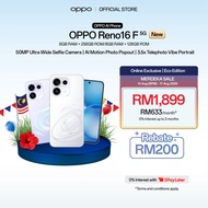 [NEW] [Online Exclusive] OPPO Reno16 F 5G Eco Edition Smartphone | 8GB +128GB | 50MP Ultra Wide Self