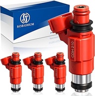 Sorghum Fuel Injectors Set of 4 - Compatible with Yamaha Outboard 115HP 2000-15 & Mitsubishi Galant 