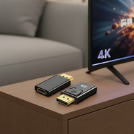 4K DP to HDMI Adapter, Professional DisplayPort to HDTV Converter with Hi-Res Video & Audio