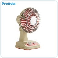 Retro USB Desk Fan Circular Grille USB Charging Desk Fan