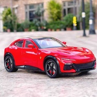 1: 22 Ferrari F Sports Car Model Simulation Alloy Car Decoration Boy Birthday Gift Toy Car Decoratio