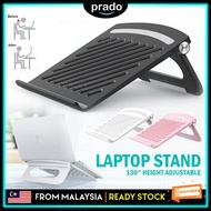 PRADO MALAYSIA Foldable Laptop Holder Laptop Stand Portable Notebook Tablet Riser Stand Ventilation Cooling Laptop Stand Support 12in - 17in Pemegang Laptop