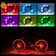 MAYSHOW Colorful Bicycle Spoke Lights,  LED Rechargeable Bike Wheel Hub Lights,  Waterproof Decoration Safety Bicycle Lights