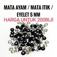 MATA 5mm chicken eyes 250 pieces duck eyes