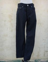 楹 ~ 正品 義大利製 DOLCE & GABBANA D&G 黑色 排釦 毛料直筒褲 size: 29