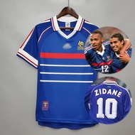 1998 Retro Jersey France Jersey Home Football Shirt Customized Name and Number