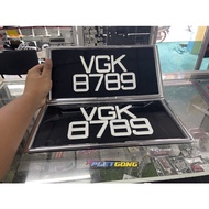 NOMBOR PLET KERETA / NUMBER PLATE KERETA / PLET KERETA KRISTAL  / NUMBER PLATE KERETA 3D