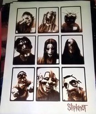 絕版【英國進口西洋樂團海報】滑結樂團 Slipknot  (2000年海報)