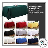 ACEVE DREAM READY STOCK Plain 2.3M x 3.2M (Fit 6x3FT) Rectangle Table Top Cloth Cover Alas Kain Atas