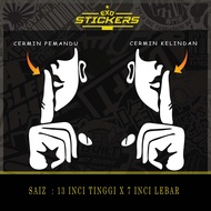 Sticker SHHHHHH untuk cermin lori van kereta sticker potong sticker kalis air