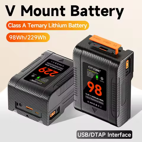 PALO Mini V Mount Battery 98Wh 229Wh V-Lock Rechargeable Bateria USB-C PD Fast Charging for Camera/C
