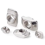 10Pcs T Nut Hammer T-Nut Sliding Drop In Nut Fasten Connector For 2020 3030 Aluminum Extrusion