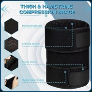 Thigh Compression Brace Hamstring Support Sleeve Adjustable Strap Leg Guard Muscle Wrap