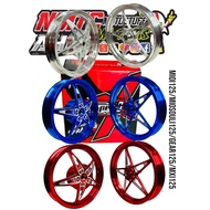 XSPEED X-STAR CNC MAGS 4HOLES MIOI125/M3/MIOSOULI125/GEAR125/MXI125 F: 1.85/14/ R:2.15/14