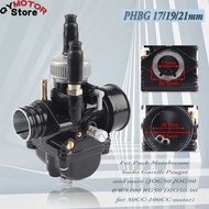 Motorcycle PHBG 17/19/21 Carburetor 17mm 17.5mm 19mm 19.5mm 21mm Racing Carburador Carb For JOG50