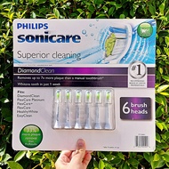 ฟิลิปส์ หัวแปรงสีฟันไฟฟ้า Sonicare W DiamondClean Standard sonic toothbrush 6 heads HX6066/70 (Phili