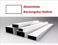 25mm x 76mm /1 x 3Inch Aluminium Rectangular Hollow Bar One whole max length 10ft Segi Empat Hollow