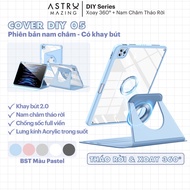 [DIY5 Magnetic 360] Detachable 360 rotating D05 iPad AstroMazing leather cover for Pro 11 Air 4 5 6 