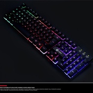 GK50 mechanical gaming keyboard with Led Through Keys 7 Colors - Black