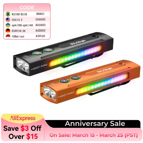 Wurkkos HD01 PRO Rechargeable Flat EDC Flashlight with Green Beam UV Light White LED and Side RGB Li