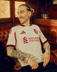 ของเเท้ลิขสิทธิ์100% เสื้อลิเวอร์พูลชุดเยือน ฤดูกาลใหม่ ADIDAS LIVERPOOL 2025/2026 AWAY JERSEY