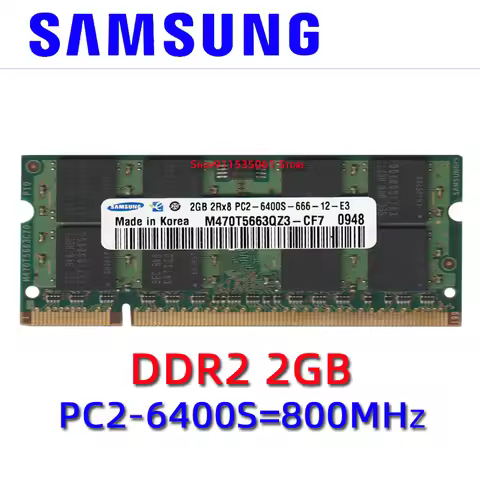 2GB PC2 6400S DDR2 800MHz Laptop RAM notebook memory Use original Samsung chipset
