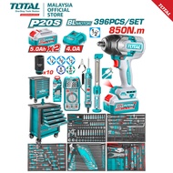 TOTAL 396 Pcs Tool Chest Set With 850Nm Impact Wrench - THPTCS83962