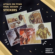 ATTACK ON FINAL SEASON STICKERTITAN - FANMADE STICKER - AOT MERCH - ANIME STUFF