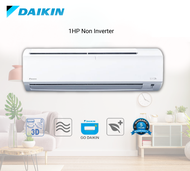 Daikin 1HP – 2.5HP R32 Standard Non Inverter with Smart Control (Built-In WiFi) Aircond