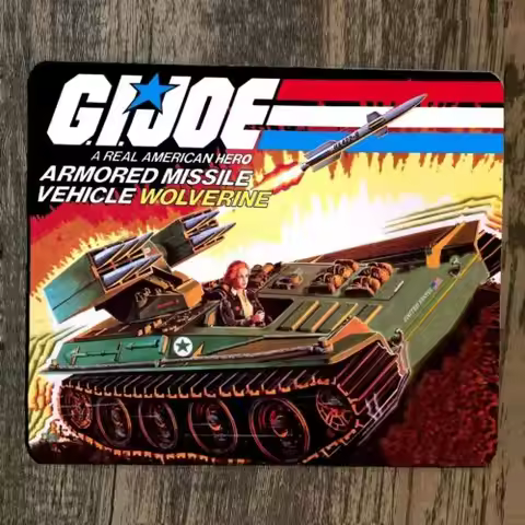 Mouse Pad GI Joe Armored Missile Vehicle Aluminum