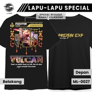 Kaos MLBB DYRROTH COLLECTOR SKIN NARAKA FLAMES Mobile Legends Lengan Pendek Hitam Combed 24s