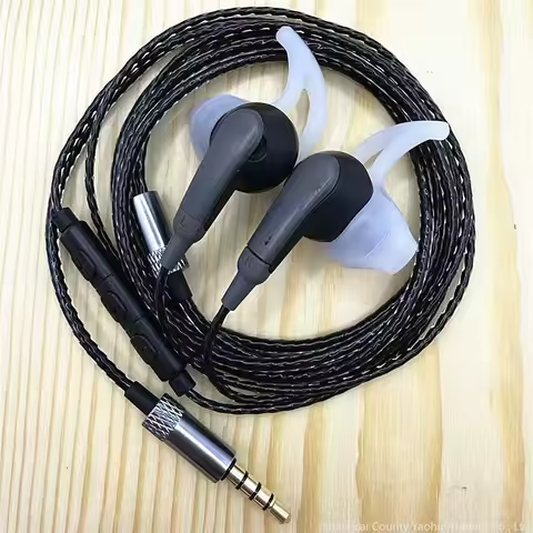 Original For bose soundsport earbuds sport wired headphones, black (universal microphone) high-end t