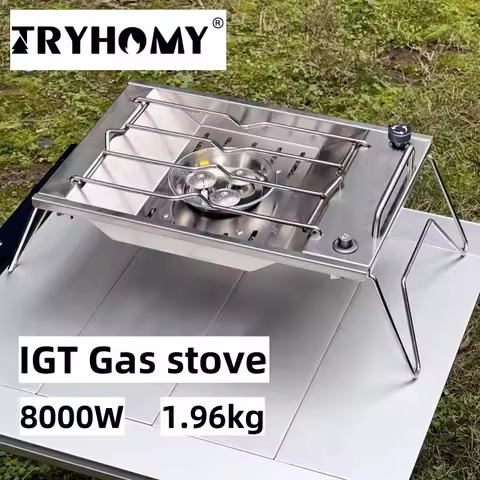 Camping IGT Gas Stove Flat Burner IGT 1 Unit Stove 8000W High Power Gas Burner Gas Furance Outdoor K