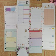 Ready stock A6 journal book planner refills inserts 40pcs