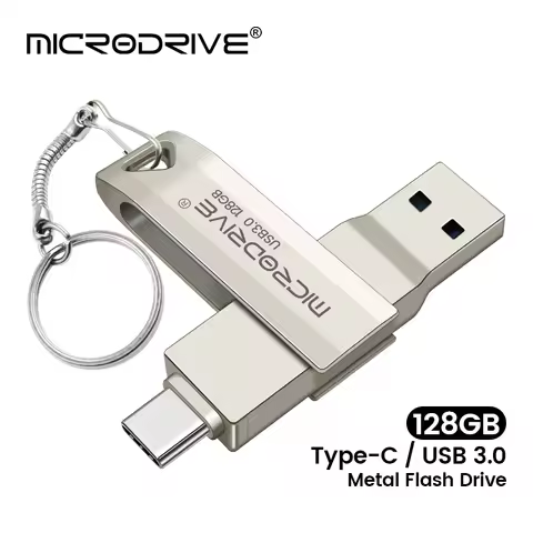 2 in 1 OTG USB-C Flash Pen Drive Metal Memory Stick Usb 3.0 flash Disk 64GB 128GB 256G USB3.0 Dual C