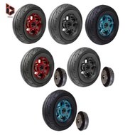 blesiya Electric Scooter Tire Shock Absorption Rubber Wheel Hub Tyre for  4 Ultra Scooter Replacemen