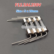10pcs F12.5AL250V Fast Acting Fuse 12.5A 250V Induction Cooker Glass Fuse Volume 5x20MM