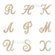 Brooch in the shape of 26 English letters decorated with pearls, luxurious fashion accessory. For wo