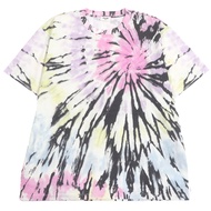Excellent condition CELINE 23SS 2X59G649V Hediot-era tie-dye cotton jersey loose-fitting T-shirt, sh
