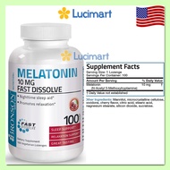Viên ngậm giúp ngủ ngon Melatonin 10mg/ 12mg Bronson hũ 360 viên / 100 viên [Hàng Mỹ]