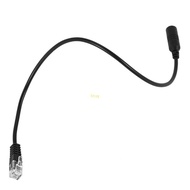 btsg Lightweight 3 5mm Mobile Phone Headset to RJ9 Adapter Flexible Cable 31cm Length