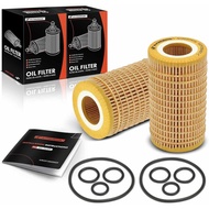 A-Premium 2-PC 10K Miles Protection Oil Filter Compatible with Mercedes-Benz C230/240/250/280/300/32
