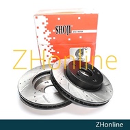 TOYOTA INNOVA TGN140 - FRONT (295mm/275mm) SHOJI DRILLED SLOTTED BRAKE DISC ROTOR (2pcs)