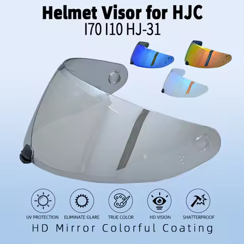 For HJ-31 Motorcycle Full Face Helmet Visor Lens for HJC I70 I10 Anti-UV Dustproof Lens Accessories 