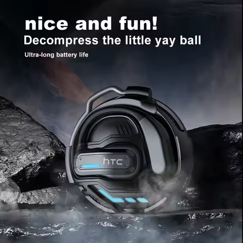 Translate Earbud HTC NE02 HiFi Sound Open Ear Wireless Bluetooth Earphone With low Latency Noise Red