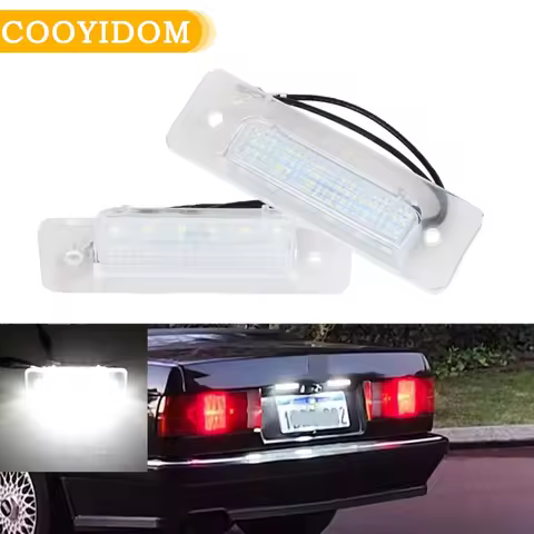 2Pcs LED License Number Plate Light For BMW 3-Series E30 5-Series E12 E28 6-Series E24 7-Series E23 