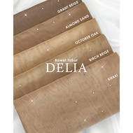 Tudung Bawal Asli Tabur Delia Original Crystal Bawal House Bidang 45