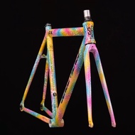 ▣Song&amp;friends 700c Frameset Colorful Galaxy Aluminum Fixed Gear Frame Fixie Bike Frame 48/52/55/